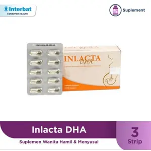 Inlacta DHA For Mother Suplemen Ibu Hamil dan Menyusui 1 Box Isi 30 Kapsul Original Interbat