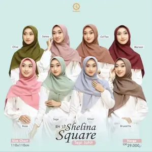Hijab Segiempat Paris Premium Raudhah Original Raudhah