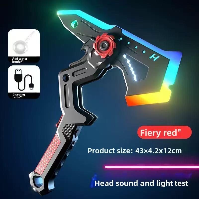 Rìu chiến biến hình đa năng 2 trong 1 phiên bản TikTok, đồ chơi kiếm-rìu phun…