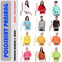 Gambar Kaos Polo Seragam Panjang Unisex Sage Polos / Kaos Kerah / Poloshirt / Polo Shirt Panjang Bordir Sablon Logo Cewek Cowok - Sage polos, S dari Pabrik Kaos Kota Administrasi Jakarta Barat 4 Tokopedia