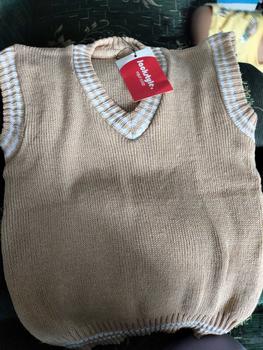 Product Review of Rompi Rajut Setrip Anak Sekolah TK SD SMP Warna Hitam Maroon Navy Cream Abu Usia 2-12 Tahun Rompi Rajut Korean Style Bahan Tebal Fashion Baju Kid Katun Laki-Laki from M**i 0