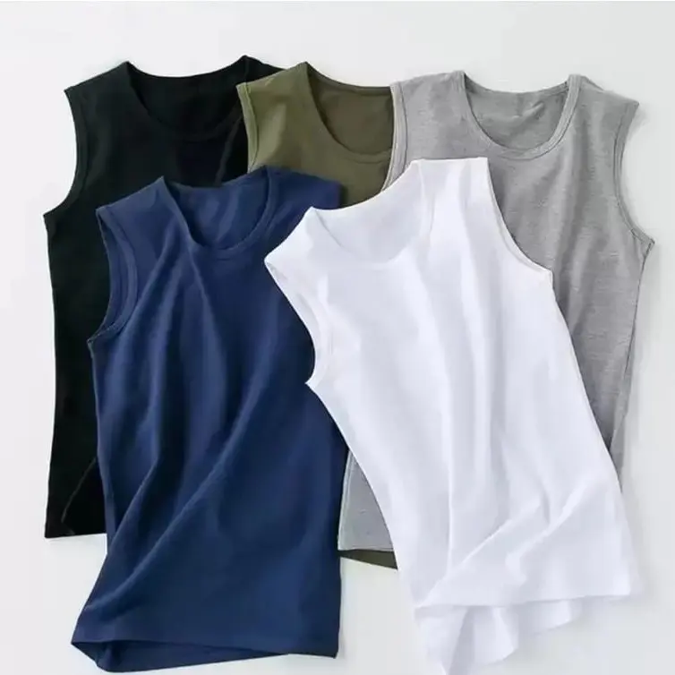 Paket 5 Pcs Kaos Singlet Yukensi Dalaman Pria Polos - Hitam - Oblong Putih Dewasa Katun Cowok manis xl rompi kaos  dalam anggun singlet dewasa 4 pcs hitam Santai singlet kaos  kutang 0