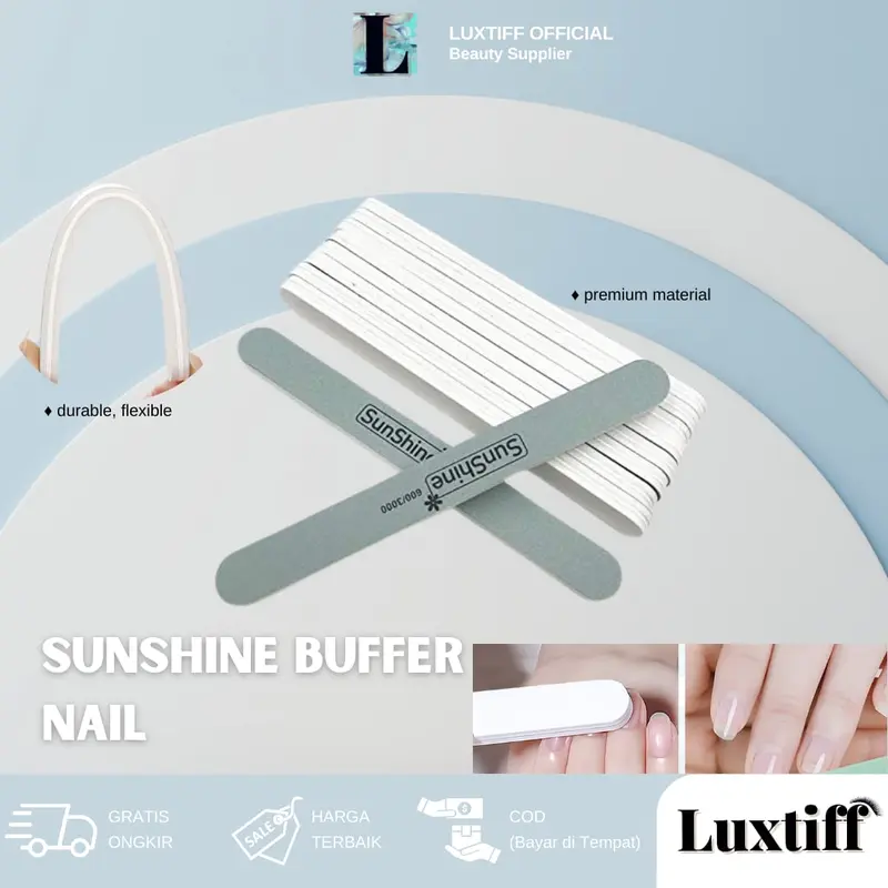 BUFFER SUNSHINE/PCS | Manicure Pedicure | Alat Penghalus dan Pengkilap Kuku Gunting Hijau 0