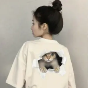 KAOS TSHIRT Kucing Lucu / Banana cat / BAJU KAOS PRIA WANITA HITAM / TSHIRT DTF CASUAL T-shirt Baju Kaos