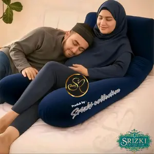 bantal hamil | bantal ibu hamil resleting | 2 sisi tebal 120 x 75 cm untuk kenyamanan empuk  nyaman
