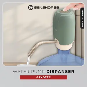 Pompa Galon Elektrik otomatis JAVOTEC Automatic Water Dispenser  Air Stenless, charger ( Kabel Usb-TypeC (Listrik)) Mesin Stainless