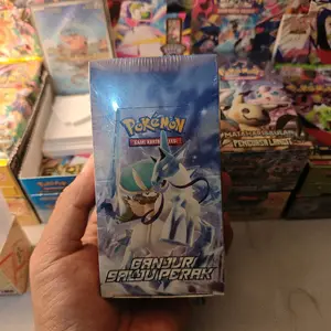 Booster Box Ganjur Salju Perak Pokemon isi 20 pack 120 Kartu
