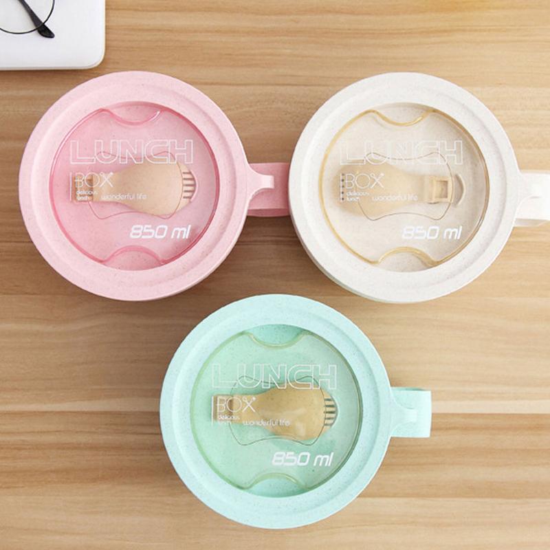 Product Introduction of wheat straw tableware noodle bowl microwaveable with lid easy to wash fast food cups 9