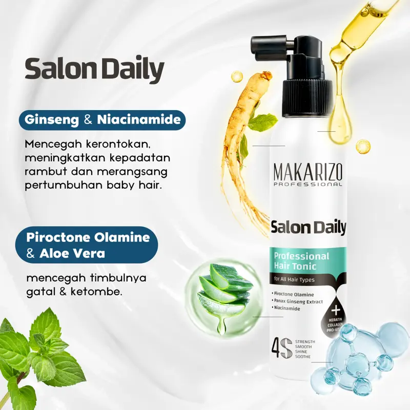 Makarizo Professional - Salon Daily Paket Anti Rambut Rontok dan Ketombe 4