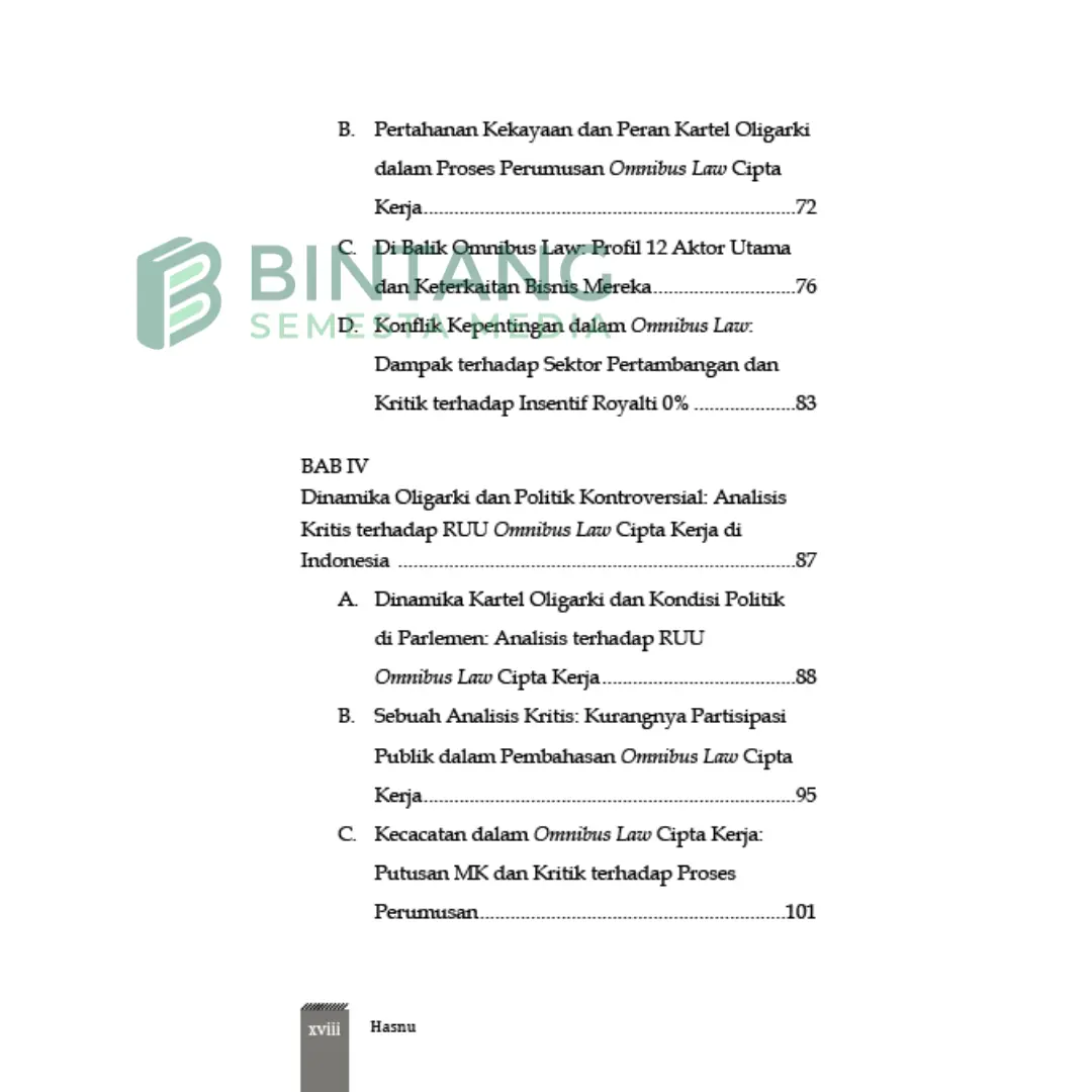 Omnibus Law Cipta Kerja di Indonesia: Kontroversi, Oligarki, dan Tantangan Demokrasi - Hasnu