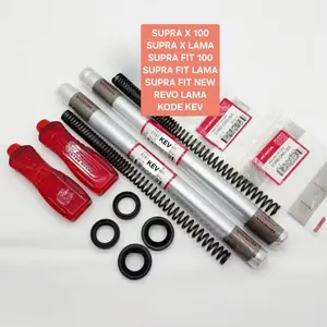 PAKET AS SHOCK SOK DEPAN SUPRA X 100 SUPRA X LAMA SUPRA FIT 100 SUPRA FIT LAMA REVO LAMA SUPRA FIT NEW KEV SET SEAL SHOCK SIL ABU DEBU OIL SOK PER SHOCK