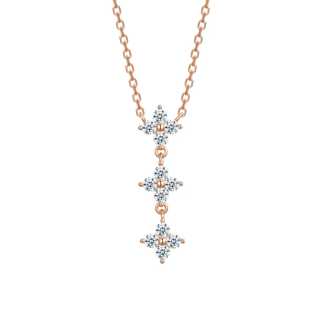 Madeline Floral Drop Necklace [The Starry Co.]