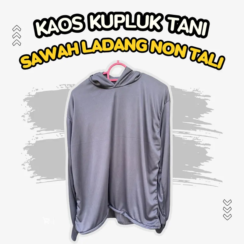 Kaos Tani Tanpa Tali Proyek Bangunan Ukuran Jumbo Ideal untuk Mancing & Sawah Panjang Tebal Santai 2