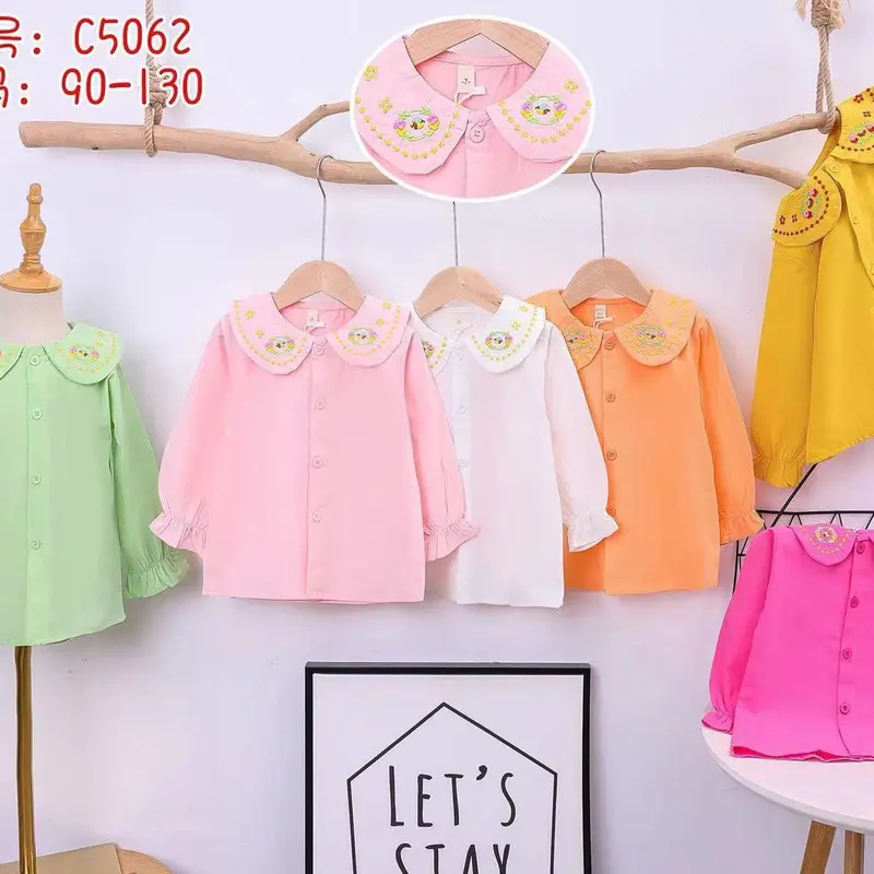 Kemeja Cewek tangan panjang Premium 2-5 Tahun motif random 7