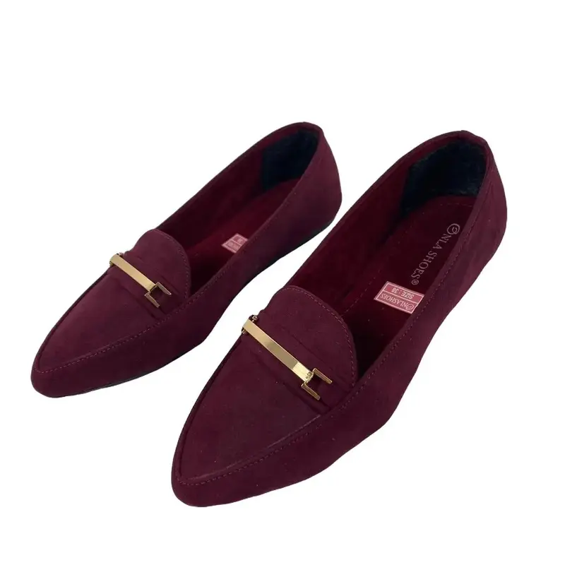 Onla Shoes Flatshoes Wanita LB11 Karet Hitam Suade Lembut Kerja Perempuan Cewek 0