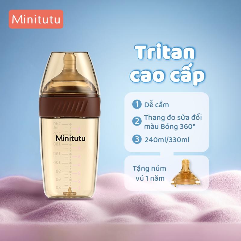 Minitutu Bình sữa cho trẻ sơ sinh Mintutu PPSU Thủy tinh chống đầy hơi BPA free