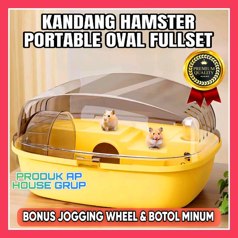 KANDANG HAMSTER 1 SET PREMIUM《MODEL OVAL》 1