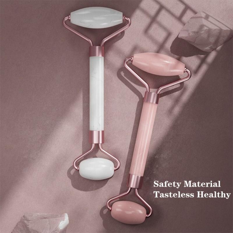 2pcs/set Double Headed Guasha Set New Resin Portable Face Roller Wrinkle Remover Neck Massager Gua Sha Scraper Board 4