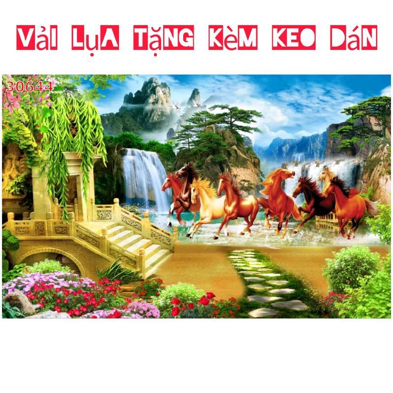 Tranh dán tường 3D tranh ngựa tranh mã đáo thành công Treo Tường Decor Phòng 