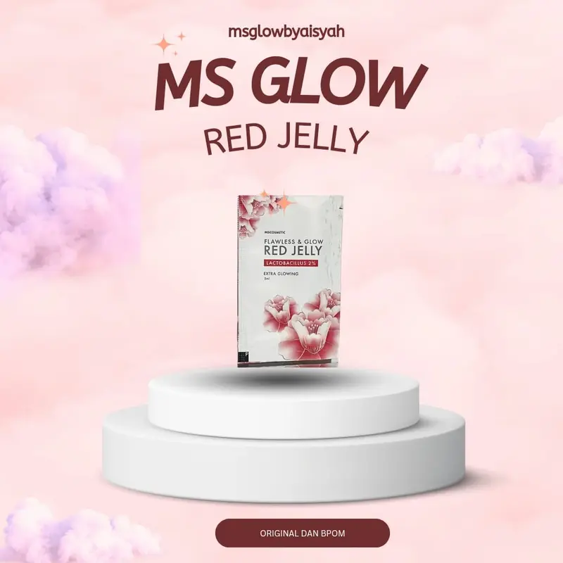 MSGLOW MINI / RED JELLY SACHET / DTE 30 ML / SPOT TREATMENT / MOIST JUICE SACHET 1