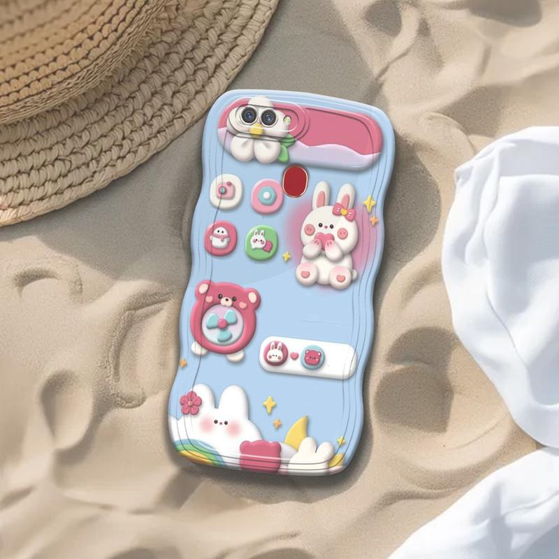Case Gelombang Oppo A5S / A12 / A11K / A7 / F9 Motif Aesthetic Bahan Softcase silicon Lentur - Skin / Casing Handpone - Cesing Gelombang - Gelombang Case -Aksesoris Ponsel - Fashion Case - Vrial - Terlaris Cover Handphone Hardcase 0