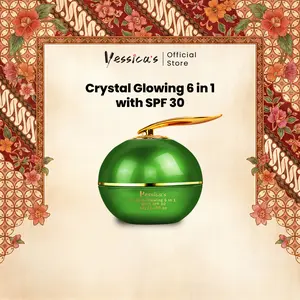 FYC - Yessica's 6IN1 Crystal Glowing Cream With SPF 30 - Collagen, Ceramide, Aloe Extract, Sodium DNA, Niacinamide - Anti Aging - Shooting - Whitening Spot - 50g