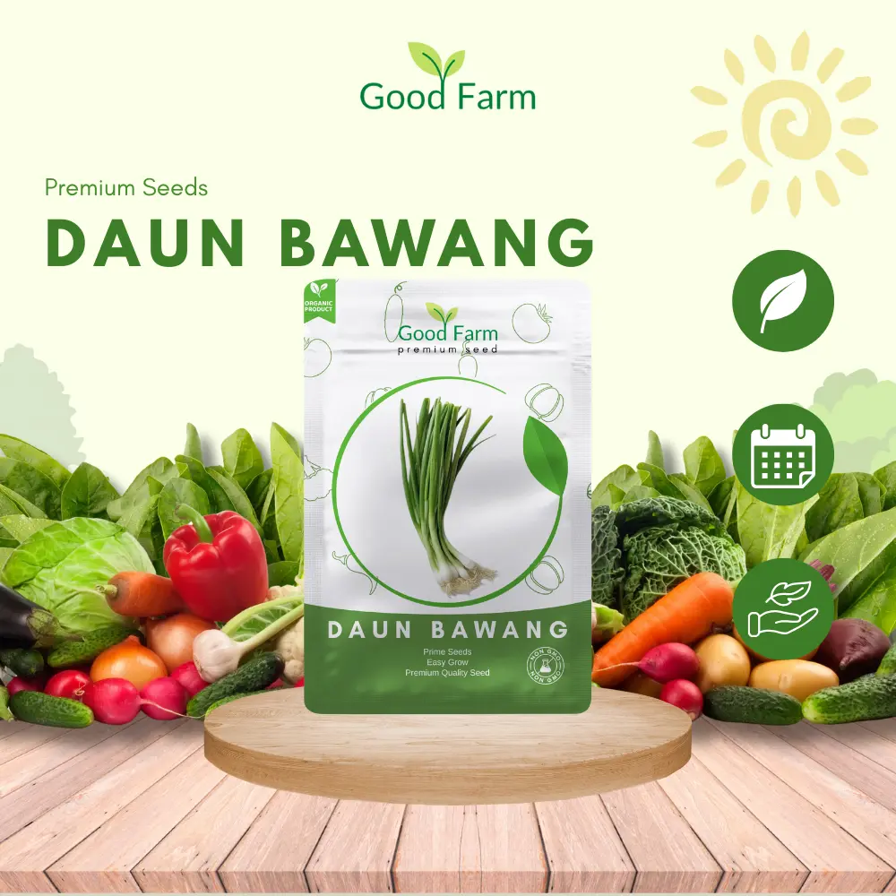 Benih premium daun bawang kemasan urban farming
