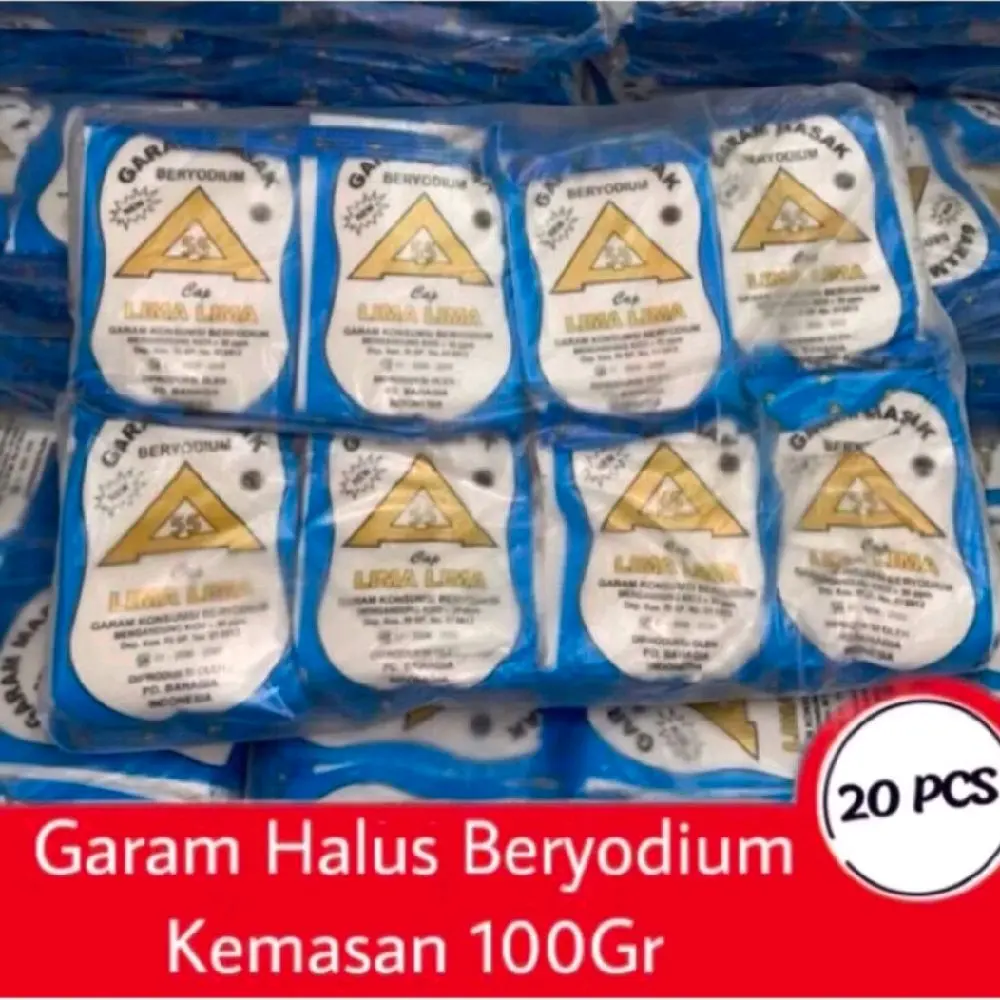 promo 20 pcs Garam dapur beryodium murah garam halus masak