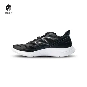 Mills Sepatu Lari Running Shoes Treximo Saga V2 Black / White 9101207 (Berkualitas)