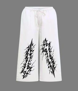 CELANA PANJANG pakaian ANAK perempuan bahan fleece gambar petir