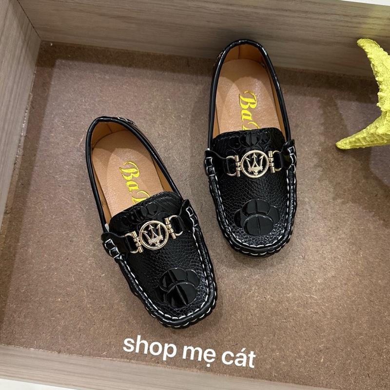 Giày lười Đen trắng dành cho bé trai rất xinh và mềm sz 21-36 giay chobetrai