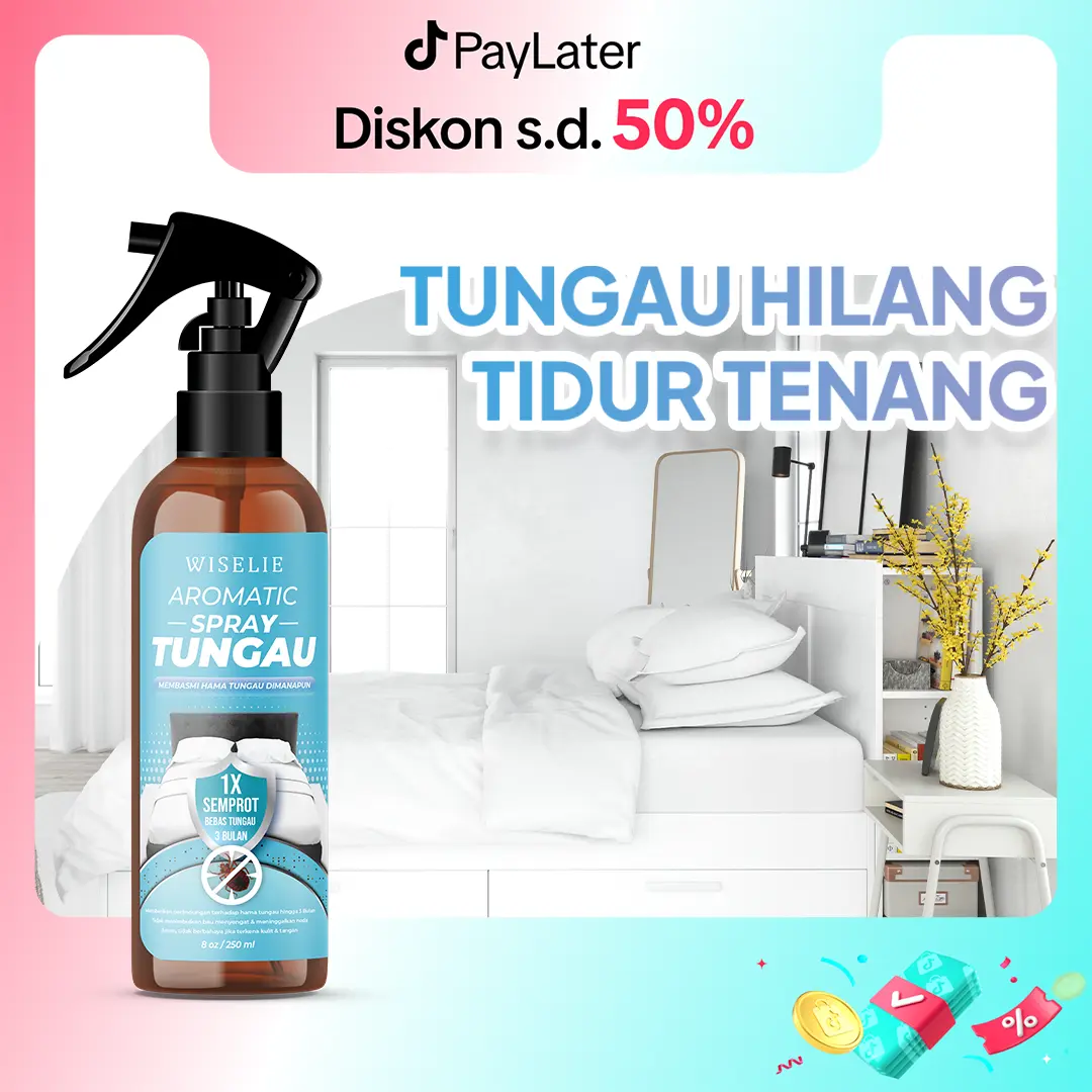 Wiselie Aromatic Spray Cairan pengusir Tungau kasur Dijamin Ampuh 100% Merah Cairan Pengusir
