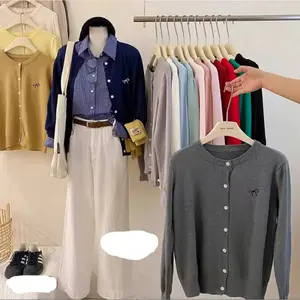 Cardigan Rajut Polos Wanita Korean Style | Outer Kardigan Pita Casual Korea | Pakaian Lengan Panjang Cewe Girly