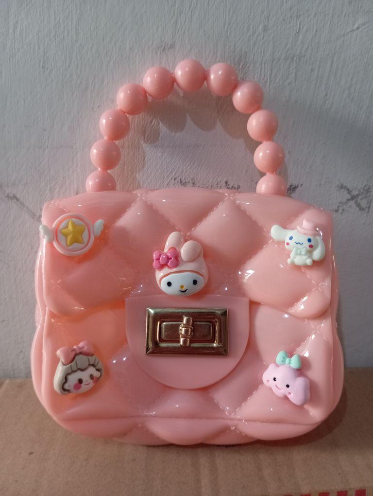 Product Introduction of ( Cek Warna Chat Dulu ) Slingbag Mini Jelly Glossy Karakter Sling Bag Rantai Tas Selempang Jinjing Anak ( Tidak Request Dikirim Random ) 50