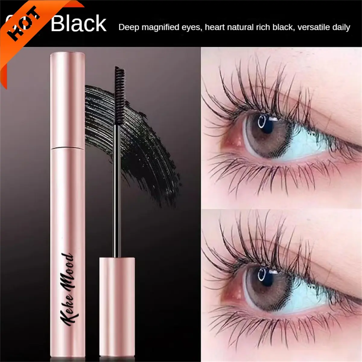 【COD&Hot sales】Slim Curly Mascara Natural Clearly rooted Long-lasting Not easy to smudge waterproof sweatproof Enlarge your eyes beginner
