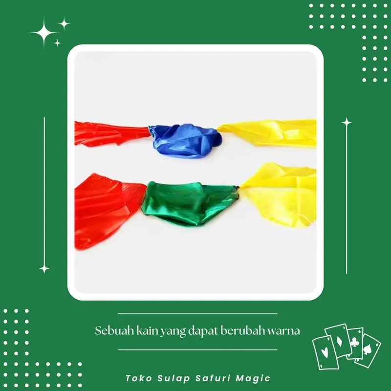 Alat Sulap Color Changing Silk - Sulap Kain Berubah Warna - Sulap Ilusi - Toko Sulap 2