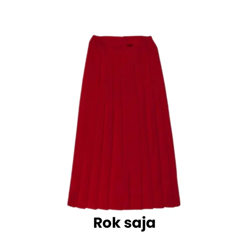 Seragam Sekolah SD Merah Putih Anak Perempuan Satu Set Lengkap Isi Topi Dasi Gesper Kaos Kaki Kerudung Kelas 1-6 Best Quality Bisa COD Setelan 5