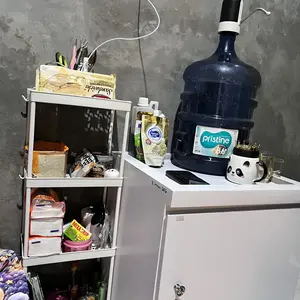 BAS square rak dapur serbaguna rak troli portable rak dorong 4 tingkat