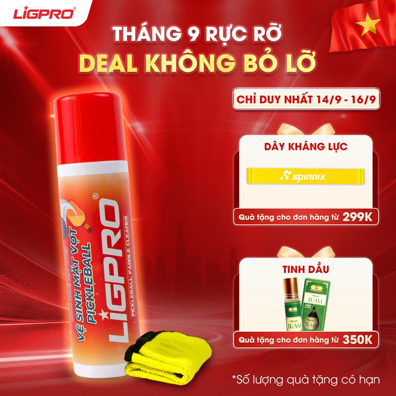 Bình Xịt Vệ Sinh Vợt Pickleball Bọt Tuyết NANO BẠC LIGPRO Làm Sạch Và Chống…