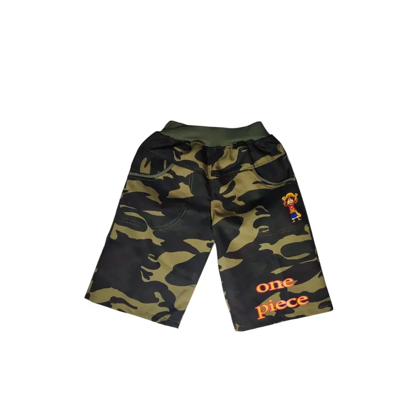 Celana Pendek Anak Biggi Loreng One Piece Laki-Laki Usia 4-8 Tahun Baby Canvas Sablon Digital Premium Motif Fashion 5