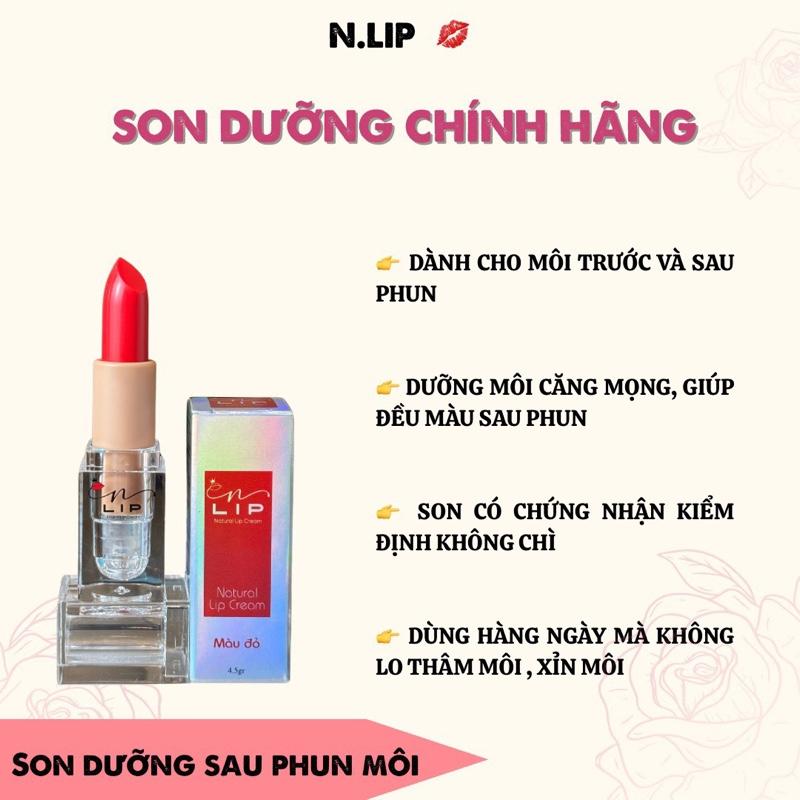 SON DƯỠNG MÔI SAU PHUN - giúp môi mềm mịn có màu nâng tông môi.