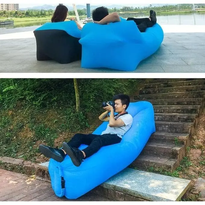 Lazy Bean Bag Lamzac Kasur Angin Outdoor Travel Lazybag 2