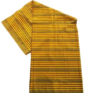 Saput Motif Lurik Warna Kuning Premium Elegan