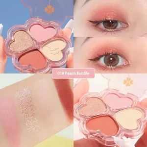 Eyeshadow Palet Bayangan Mata 4 Warna Blink Glitter High Pigment dan Smooth Powder Tahan Lama-COD - Waterproof Eyeshadow