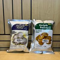 Gambar Keripik Jamur dan Keripik Bakso Original 100g - Keripik Jamur dari Pusat Oleh Oleh Bu Rudy Kota Surabaya 2 Tokopedia