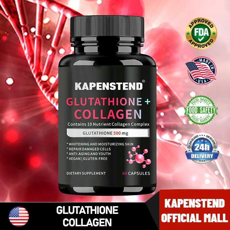 Suplemen Glutathione Anti-Penuaan Pemutih dan Pencerah 60 Kapsul - Shop |  Tokopedia