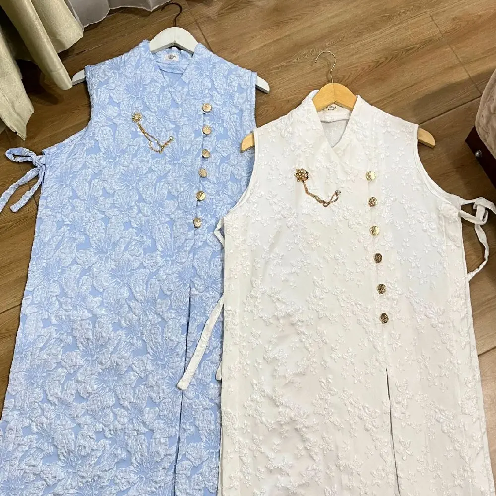 Kala Vest Tunik Muslim Rompi Tanpa Lengan dengan Desain Elegan