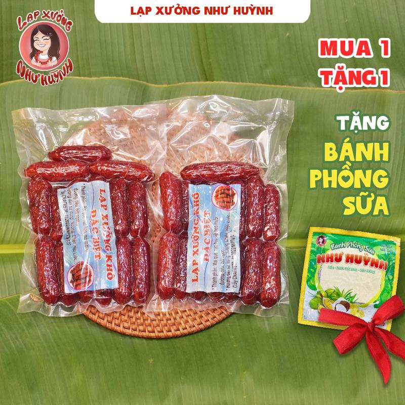 1 KG LẠP XƯỞNG TÔM + TẶNG BÁNH PHỒNG SỮA | Lạp Xưởng Khô Thượng Hạng - Mai Quế…