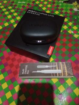 Product Review of 【SUPER SALE ThinkPlus LP75】KAIYO х ThinkPlus Lenovo BLUETOOTH EARPHONE LIVE EXCLUSIVE ! Headphone Headset Wireless Bass Handsfree Olahraga lari in-ear binaural universal berenang di luar ruangan Bluetooth V5.3 from 🌠**💫 1