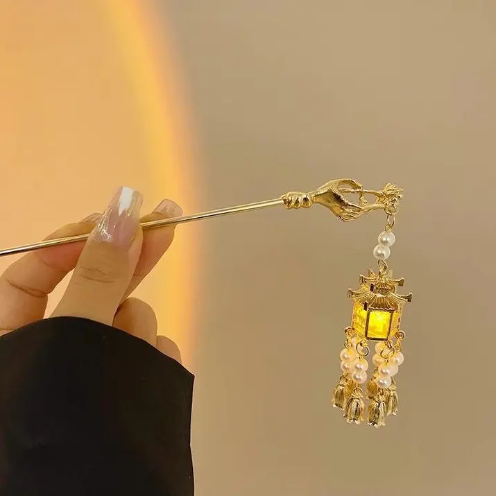 Kẹp Tóc, Thiết Kế Bướm Thanh Lịch Và Cổ Xưa, Phong Cách Hanfu, Phụ Kiện Tóc Cổ Điển Kẹp Tóc, Tóc Cuộn Phong Cách Trung Quốc, Kẹp Tóc Tua Rua, Dành Cho Nữ 4